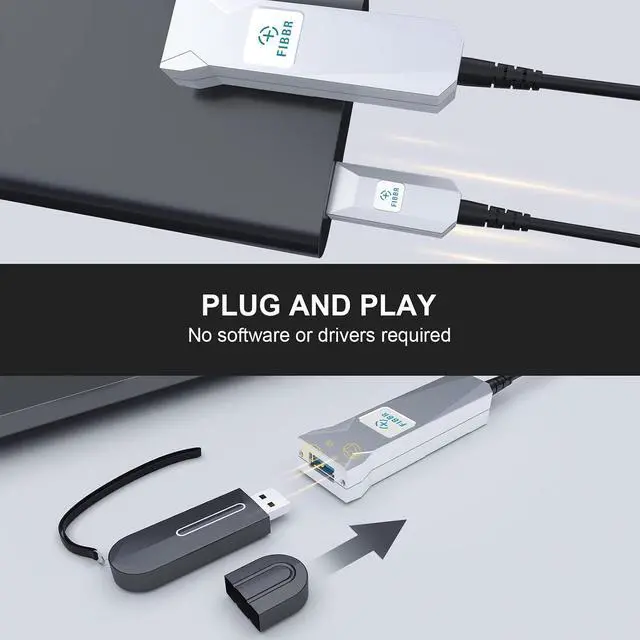Alt view image 5 of 7 - Fiber Optical USB 3.0 Extension Cable, Male to Female Long USB Cable, High Speed 5Gbps Extender Cord, for Robot, Industrial Machine Vision, Printer, Displayer, Hard Drive, Webcams etc