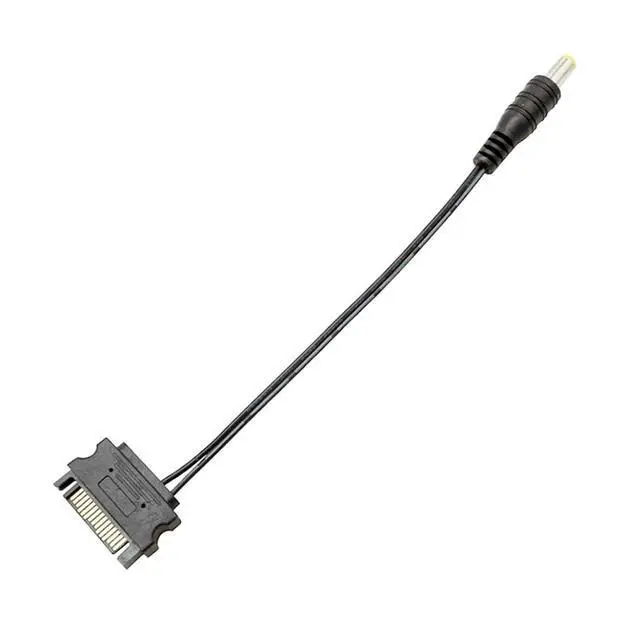 Alt view image 4 of 4 - DC pl-UG to SATA 12V / 5V Cable 5.5mm X 2.1mm Barrel pl-UG Power Adapter from an ATX Power Supply 15Pin SATA Power Connection18cm(12V) 5V