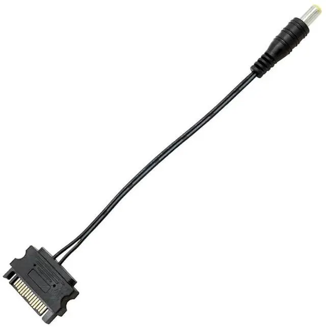 Main image of DC pl-UG to SATA 12V / 5V Cable 5.5mm X 2.1mm Barrel pl-UG Power Adapter from an ATX Power Supply 15Pin SATA Power Connection18cm(12V) 5V