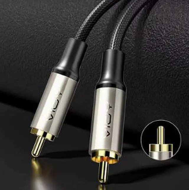 Alt view image 4 of 5 - 6M Digital Coaxial Audio Cable RCA Male to Male, SPDIF Cable with 24K Gold-Plated Connectors for Subwoofer, HDTV, Amplifier, Home Theater & Car Audio