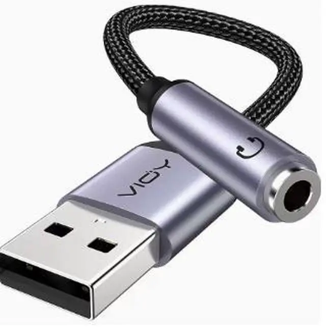 Main image of 0.12M USB External Sound Card Adapter, USB to 3.5mm Female Audio Converter with Plug & Play Support for PS4 PS5 Windows Mac Linux Headphones