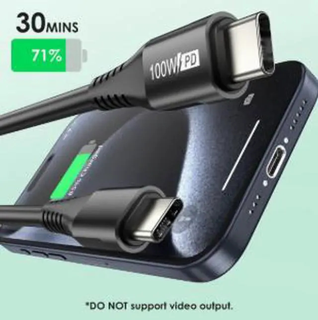 Alt view image 4 of 4 - 3M USB-C to USB-C Coiled Charging Cable 100W PD Fast Charging Cable, 5A Spring Design Type-C Cable for Car, Laptop, Phone & USB-C Devices