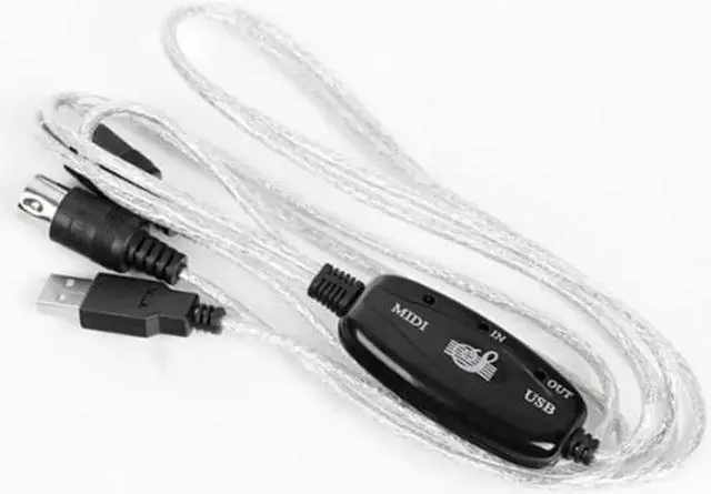 Alt view image 4 of 4 - USB To Midi Cable Adapter Converter For PC Computer Music Keyboard