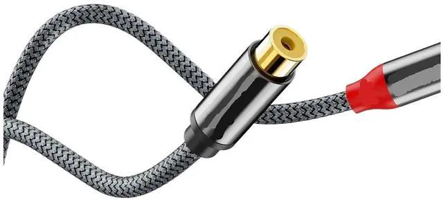 Alt view image 3 of 4 - R/CA Y Splitter Female to 2RCA Male Cable Stereo Cord for Car Subwoofer TV CD Player Home Theater(0.28m)