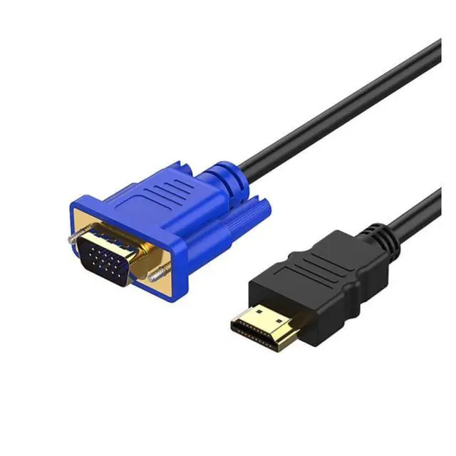 Alt view image 5 of 6 - 1.8 M HDMI-Compatible Cable to V/GA 1080P HD with Adapter Cable HDMI-Compatible to V/GA Cable