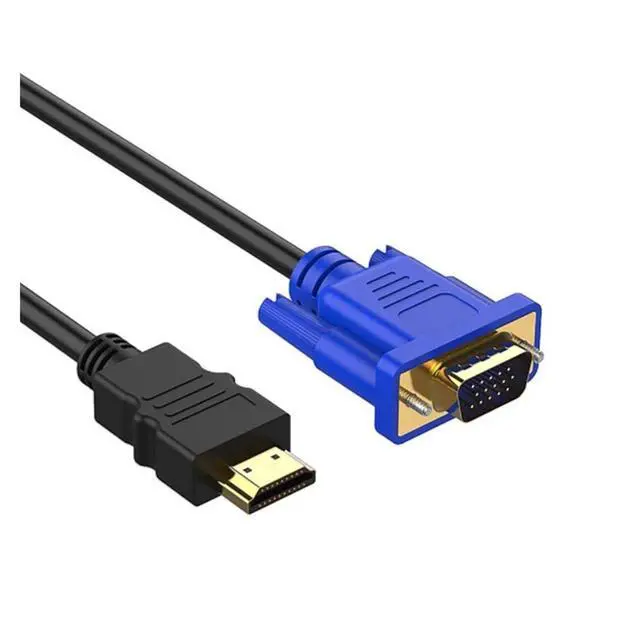 Alt view image 4 of 6 - 1.8 M HDMI-Compatible Cable to V/GA 1080P HD with Adapter Cable HDMI-Compatible to V/GA Cable