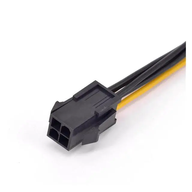 Alt view image 4 of 7 - CPU 4Pin Female to 2 Ways Male Port Power Supply Cable Desktop ATX 12V P4 1 to 2 Extension Conversion EPS Cable Y Splitter