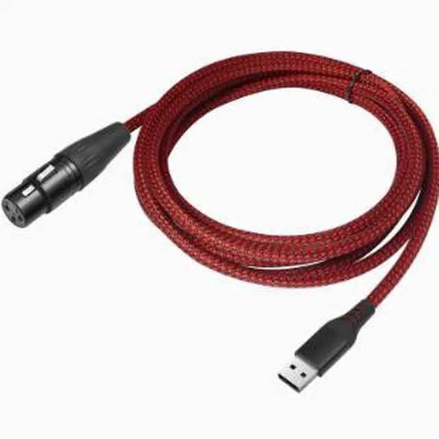 Main image of 10FT USB to XLR Female Microphone Cable with Built-in ADC Chip, USB 2.0 Audio Recording Cable for Dynamic Microphone PC Mac Studio Recording