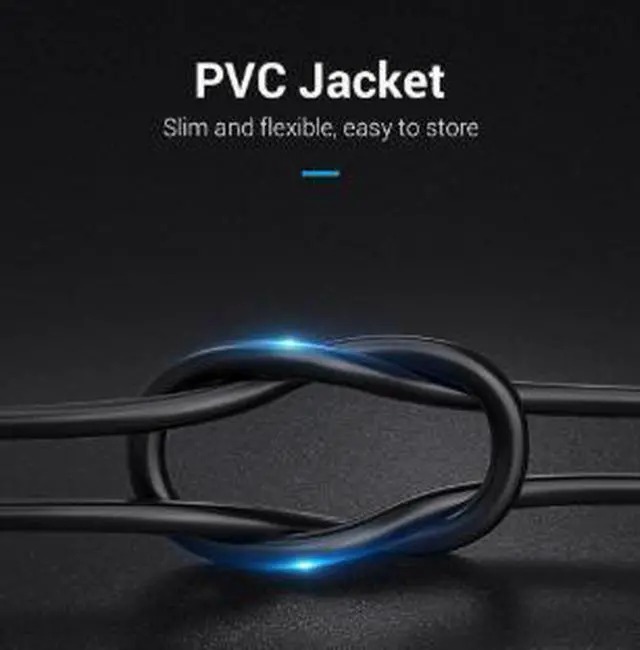 Alt view image 3 of 5 - 16.4FT HDMI to VGA Cable with Built-in Chip, Gold Plated HDMI Male to VGA Male Adapter Converter Supports 1080P for Monitor Projector TV