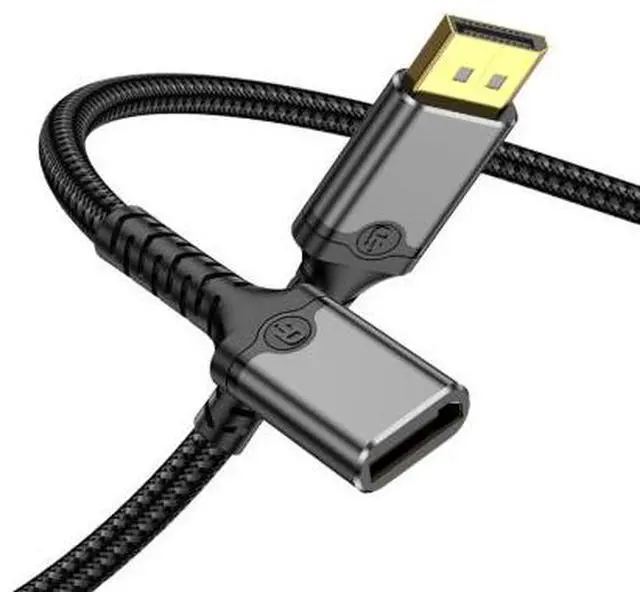 Main image of 3.3FT DisplayPort 2.1 Extension Cable, DP Male to Female Cable Supports 16K Ultra HD, 4K@144Hz High Refresh Rate for PC Monitor TV Projector