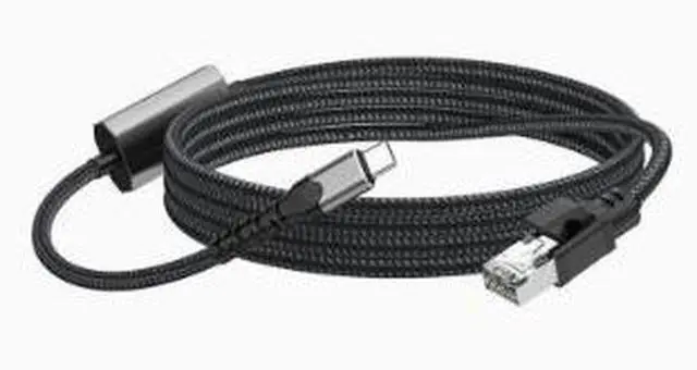 Main image of 3.9FT USB C to Gigabit Ethernet Adapter, Type-C to RJ45 Network Adapter with USB 3.0 High Speed LAN Port for Laptop Tablet Smartphone