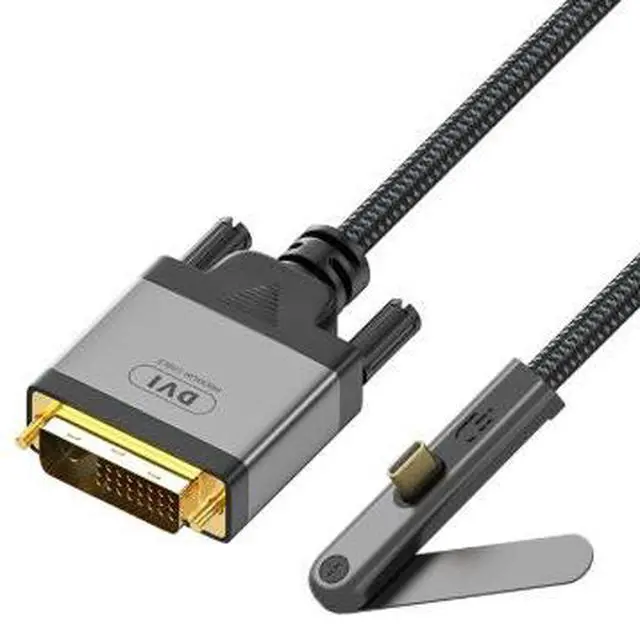 Main image of 3.3FT USB-C to DVI Adapter Cable 1080P@60Hz, Type-C Male to DVI Converter for Laptop Phone Monitor Projector with Braided Cable