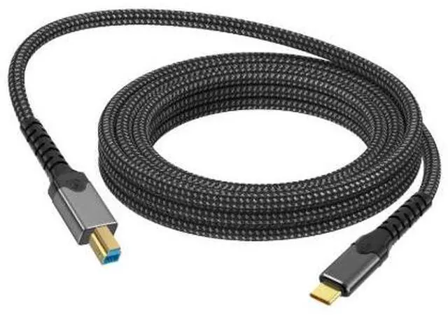 Main image of 16.4FT USB-C to USB-B 3.0 Cable, Type-C Male to USB-B Printer Cable for Printer External Hard Drive Scanner with Gold-Plated Connector
