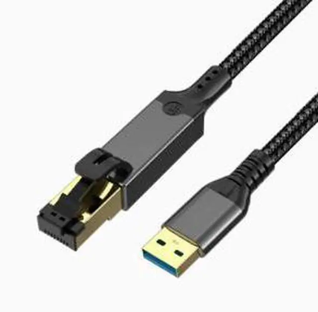 Main image of 3.3FT USB 3.0 to RJ45 Gigabit Ethernet Adapter, USB Network Card 1000Mbps LAN Adapter with Aluminum Alloy Shell Braided Cable for Laptop PC