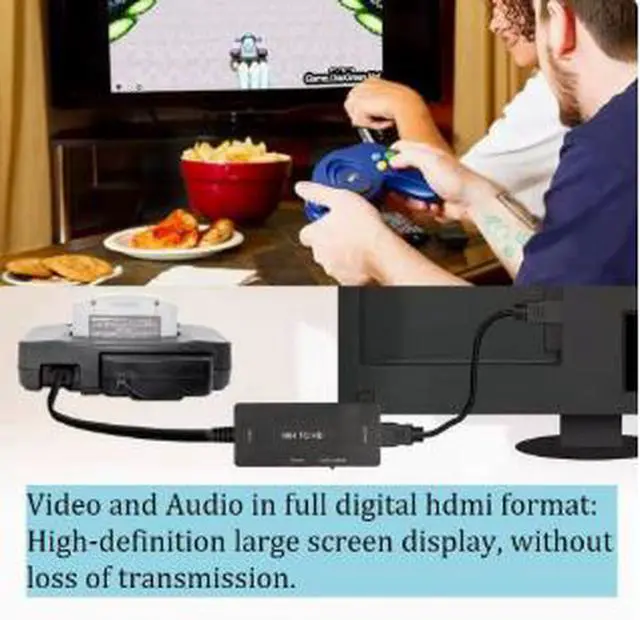 Alt view image 2 of 4 - N64 SNES SFC to HDMI Converter, 1080P HD Video Adapter for Nintendo 64 Super Nintendo Game Console with Digital Audio Output