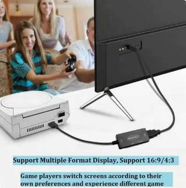 Alt view image 4 of 4 - N64 SNES SFC to HDMI Converter, 1080P HD Video Adapter for Nintendo 64 Super Nintendo Game Console with Digital Audio Output