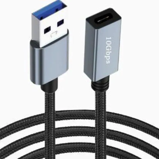 Main image of 1.5M USB 3.2 Gen 2 Extension Cable USB-A Male to USB-C Female Adapter, 10Gbps High Speed Data Transfer Cable with Smart Chip