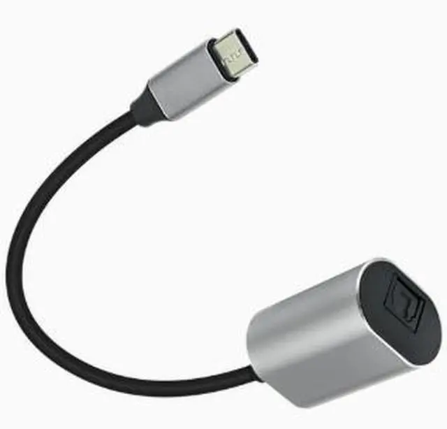 Main image of USB-C to TOSLINK Optical Audio Adapter Cable, SPDIF PCM Stereo Digital Audio Converter, USB Type-C Male to Optical Fiber Female Adapter