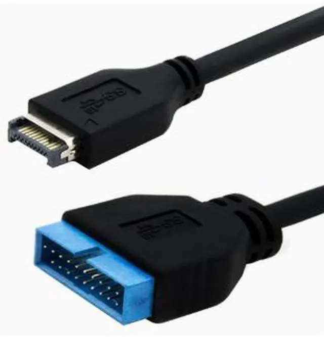 Alt view image 2 of 5 - 30cm USB 3.1 Type-E 20Pin Male to USB 3.0 19/20Pin Header Adapter Cable, Front Panel Extension Cable for ASUS Gigabyte Motherboard
