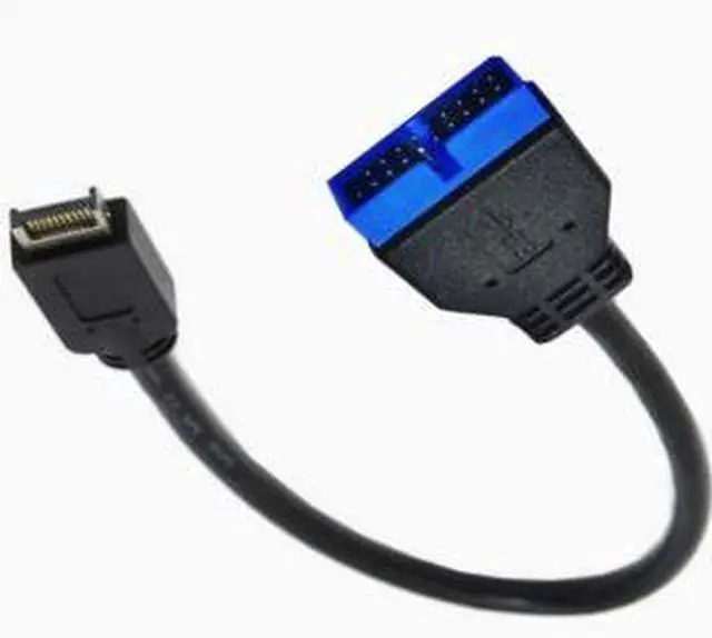 Alt view image 4 of 5 - 30cm USB 3.1 Type-E 20Pin Male to USB 3.0 19/20Pin Header Adapter Cable, Front Panel Extension Cable for ASUS Gigabyte Motherboard