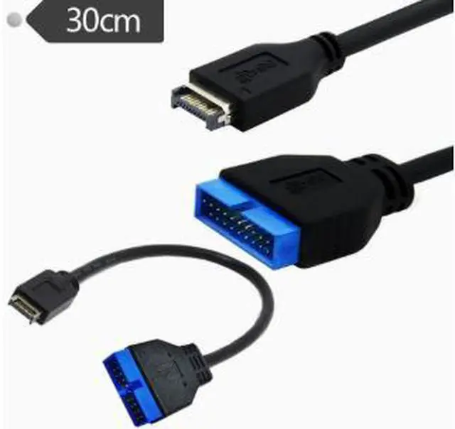 Alt view image 5 of 5 - 30cm USB 3.1 Type-E 20Pin Male to USB 3.0 19/20Pin Header Adapter Cable, Front Panel Extension Cable for ASUS Gigabyte Motherboard