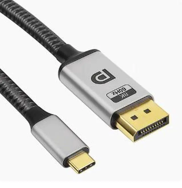 Alt view image 2 of 3 - 1M USB C to DisplayPort 1.4 Cable 8K@60Hz Bi-Directional Converter, IF670+VL170 Chip, Type-C Male to DP Male Cable HDR HDCP 2.3 for Monitor Laptop Gaming Display
