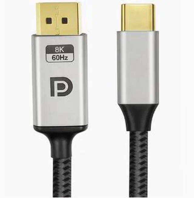 Alt view image 3 of 3 - 1M USB C to DisplayPort 1.4 Cable 8K@60Hz Bi-Directional Converter, IF670+VL170 Chip, Type-C Male to DP Male Cable HDR HDCP 2.3 for Monitor Laptop Gaming Display