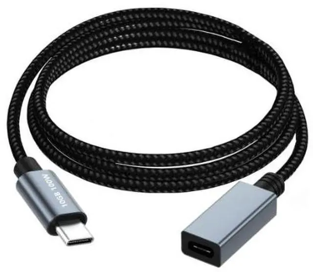 Main image of 1m USB-C 3.2 Gen 2 Cable, 10Gbps High Speed Data Transfer, 100W PD Fast Charging, 4K@60Hz Video Output, USB Type-C Extension Cable for Laptop, Monitor, Docking Station