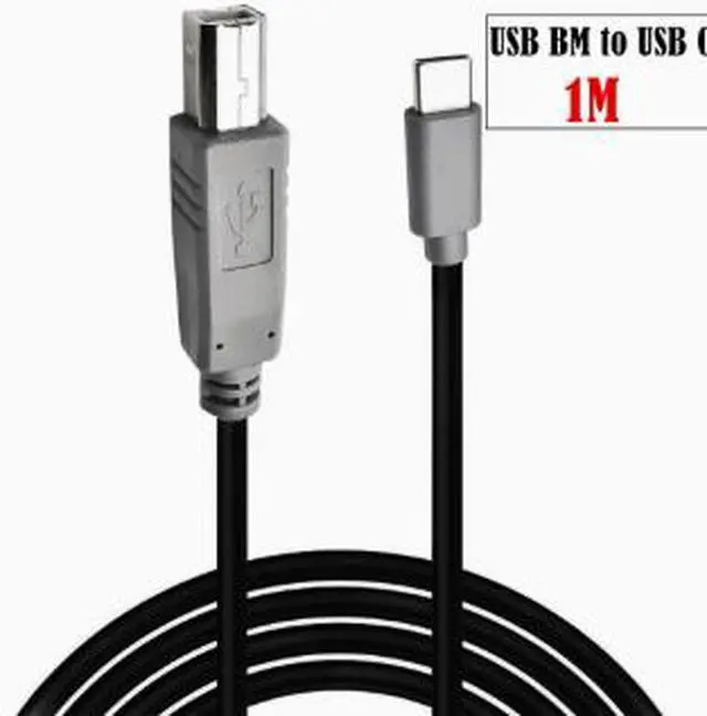 Alt view image 3 of 4 - USB-C to USB-B 2.0 Cable Printer MIDI Keyboard Cable for Digital Piano Scanner MacBook Surface Chromebook Data Transfer