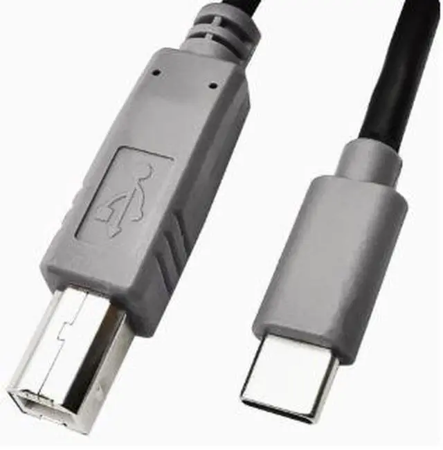 Alt view image 4 of 4 - USB-C to USB-B 2.0 Cable Printer MIDI Keyboard Cable for Digital Piano Scanner MacBook Surface Chromebook Data Transfer