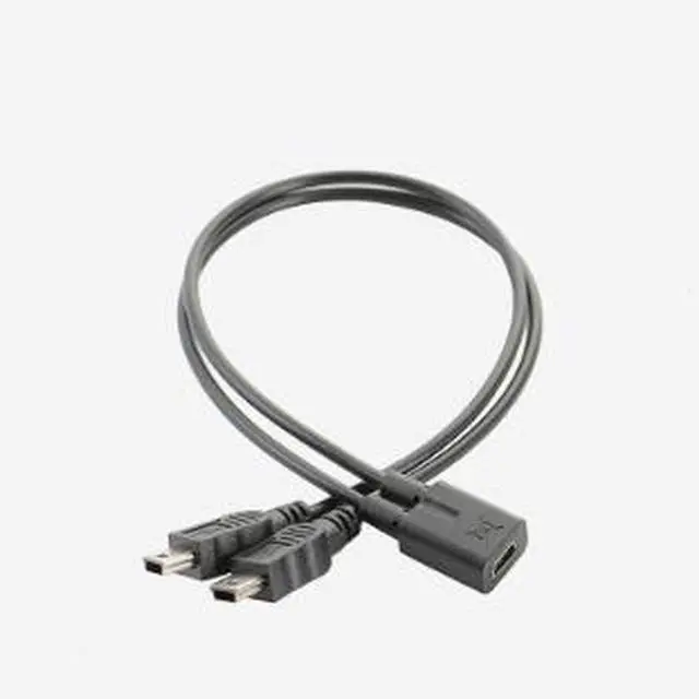 Alt view image 3 of 3 - Mini USB 5Pin Female to Dual Mini USB 5Pin Male Splitter Cable for Dash Cam GPS Navigation Power Adapter 30cm