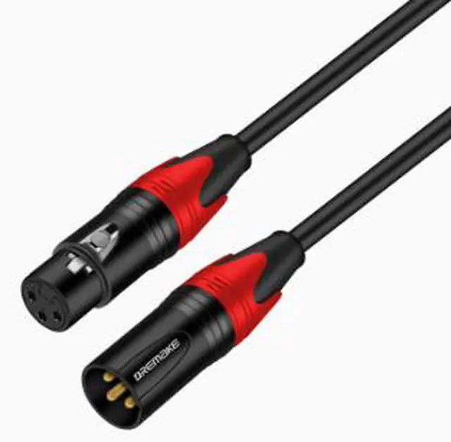 Alt view image 2 of 4 - 1m XLR Male to Female Audio Cable Balanced Microphone Cable Double Shielded XLR Cable for Mixer Mic