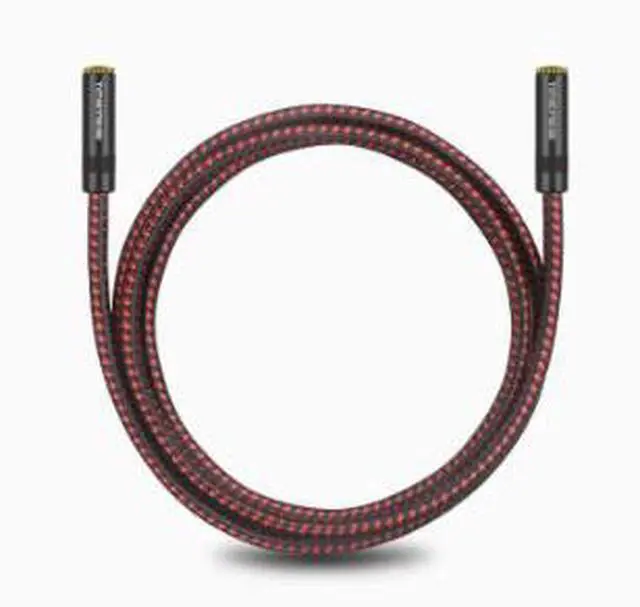 Main image of 1M 3.5mm Female to Female Audio Cable, TRS Stereo AUX Extension Adapter Cord, 24K Gold Plated Connector with Zinc Alloy Shell for Headphones, Speakers, Car Audio