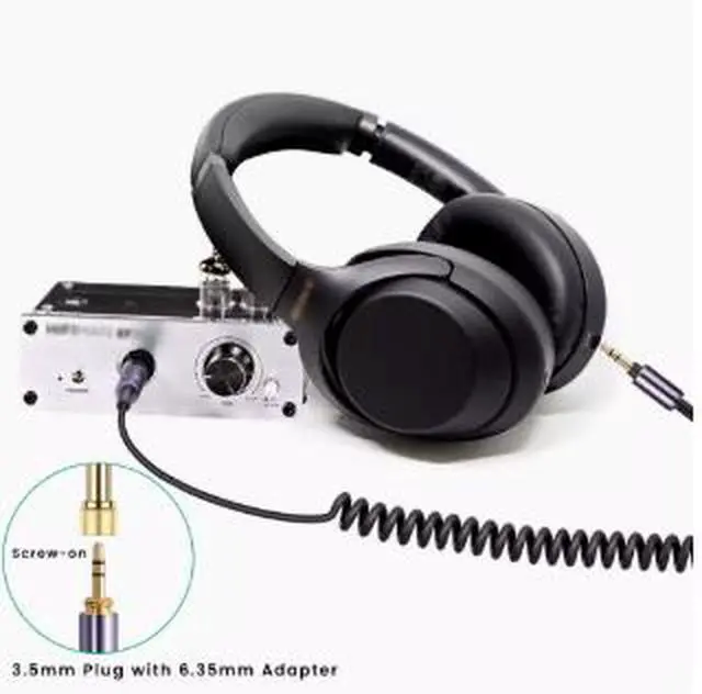 Alt view image 3 of 3 - Replacement Coiled Audio Cable for Sony MDR-10RBT MDR-10RNC MDR-10R MDR-1R MDR-1RMK2 MDR-1AM2 Headphones