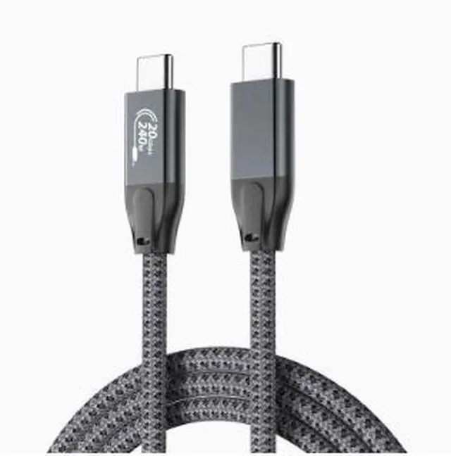 Main image of 2.0M USB 3.2 Type-C to Type-C Cable, 20Gbps High Speed Data Transfer Cable with 240W PD Fast Charging, 4K@60Hz Video Support, E-Marker Chip