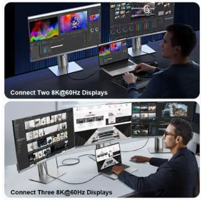 Alt view image 2 of 4 - 0.5M USB4 Type-C Cable, 80Gbps Ultra High Speed Data Cable with 240W PD Fast Charging, 4K@60Hz Video Support, Coaxial USB-C Cable