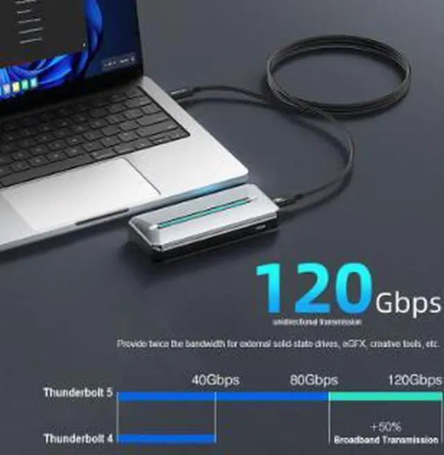 Alt view image 4 of 4 - 0.5M USB4 Type-C Cable, 80Gbps Ultra High Speed Data Cable with 240W PD Fast Charging, 4K@60Hz Video Support, Coaxial USB-C Cable