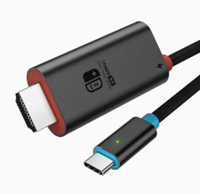 Main image of 2M USB Type-C to HDMI Cable, 4K@60Hz Video Adapter Cable for Laptop, Tablet, Smartphone and Nintendo Switch 2, Aluminum Alloy Shell