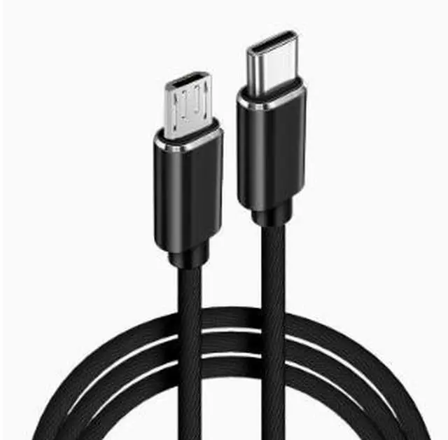 Main image of USB Type-C to Micro USB 2.0 Cable, Type-C Male to Micro-B OTG Charging & Data Cable, 2.1A Fast Charging Braided Cable for Android Devices