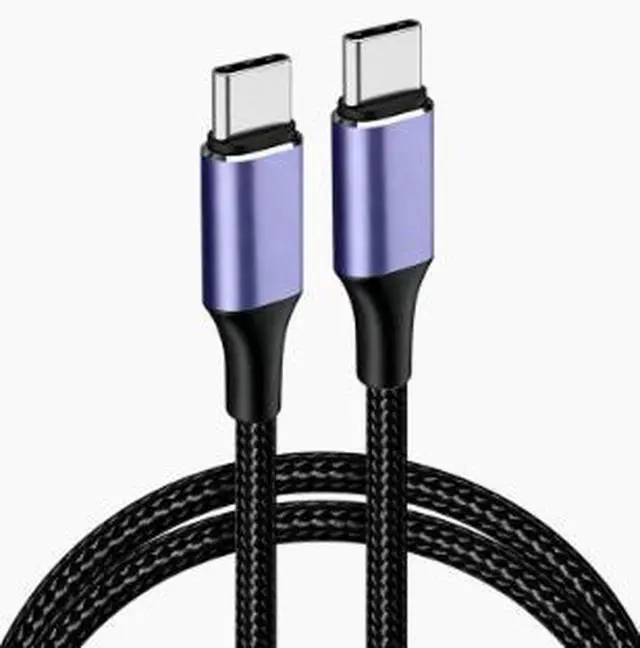 Main image of 3M USB Type-C to Type-C Cable, 100W PD Fast Charging Cable, USB-C Male to Male Charging & Data Cable, Nylon Braided Cable with Aluminum Alloy Connector