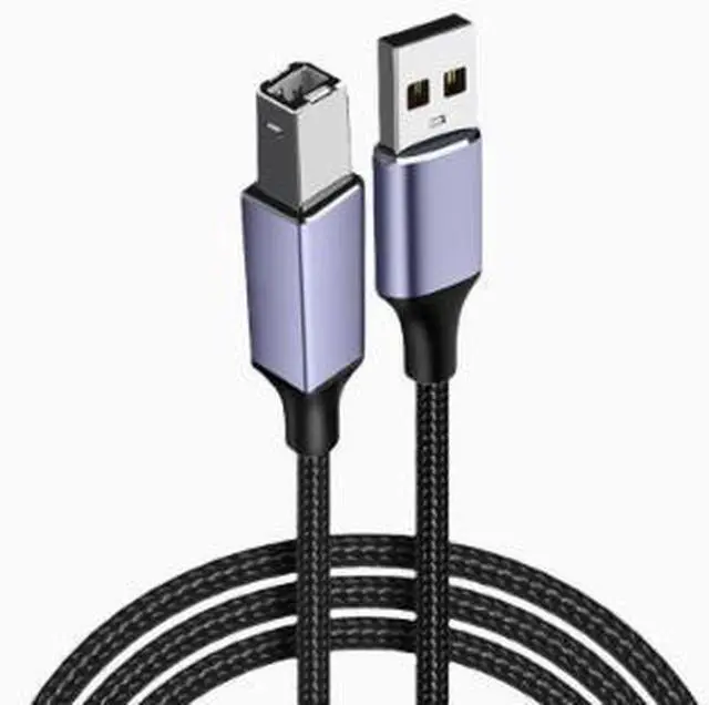Main image of 3M USB 2.0 Printer Cable, USB-A Male to USB-B Male Cable, Nylon Braided Data Cable for Printer, Scanner and Computer