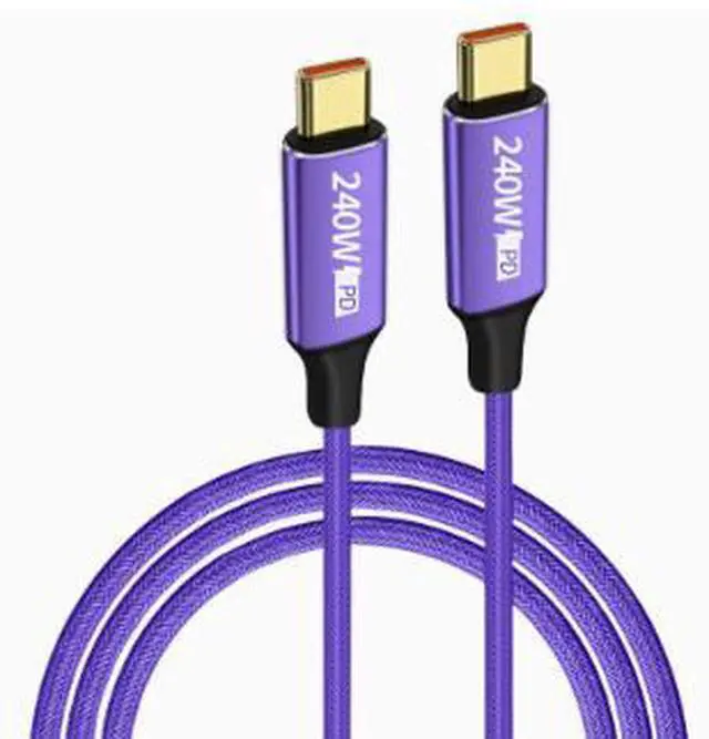 Main image of 2M USB-C to USB-C Cable, 240W PD 3.1 Fast Charging Cable with E-Marker Chip, 48V/5A Power Delivery Cable for Laptop, Phone and Tablet