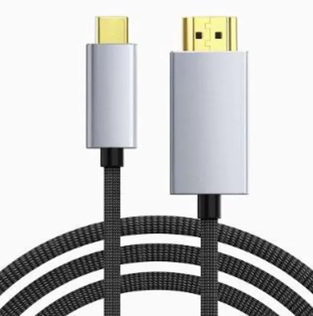 Main image of USB-C to HDMI Cable, 4K@60Hz HDR Video Adapter Cable, Type-C Male to HDMI Cable with Gold-Plated Connector for Laptop, Phone, Monitor and TV