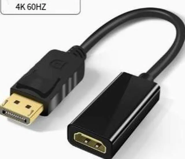 Alt view image 3 of 3 - DisplayPort to HDMI Cable, DP Male to HDMI Male Adapter Cable, 4K@30Hz HD Video Converter for Computer, Monitor, TV and Projector