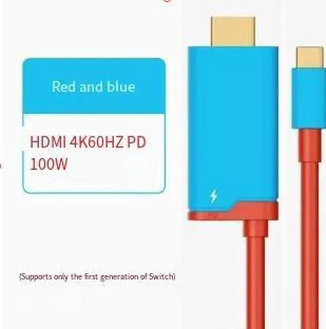 Alt view image 2 of 3 - 1.8M USB-C to HDMI Cable with 100W Power Delivery, 4K@60Hz Video Adapter Cable for Switch, Laptop, Phone, Tablet and Monitor