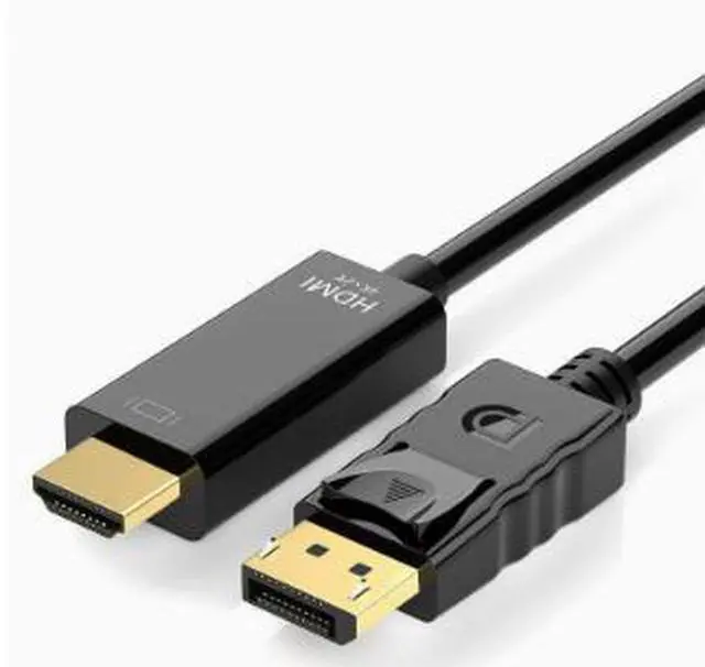 Main image of 1.8M DisplayPort to HDMI Cable, DP Male to HDMI Male Adapter Cable, 1080P@60Hz HD Video Converter for Computer, Monitor, TV and Projector