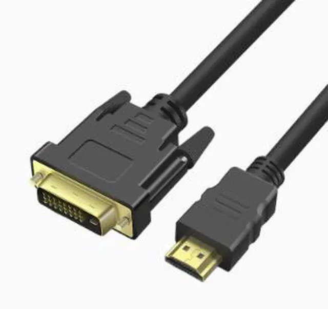 Main image of HDMI to DVI Cable, 24+1 DVI-D Male to HDMI Male Adapter Cable, 1080P@60Hz Full HD Video Cable for Monitor, TV and Projector