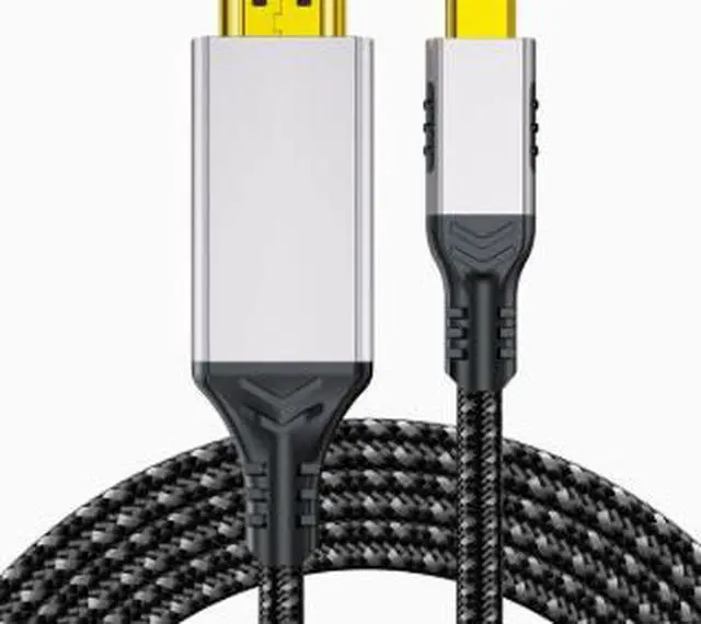 Alt view image 2 of 3 - 2M Mini DisplayPort to HDMI Cable, Mini DP Male to HDMI Male Adapter Cable, 4K@60Hz Video Cable with Aluminum Alloy Shell for Monitor, TV and Projector