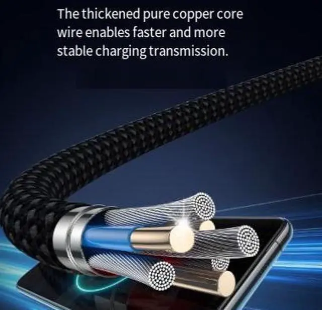 Alt view image 3 of 3 - 1.2M 2-in-1 USB-C Charging Cable, Dual USB-C Splitter Cable Supports 100W 5A Fast Charging, 480Mbps Data Transfer for Laptop, Phone and Car Charger