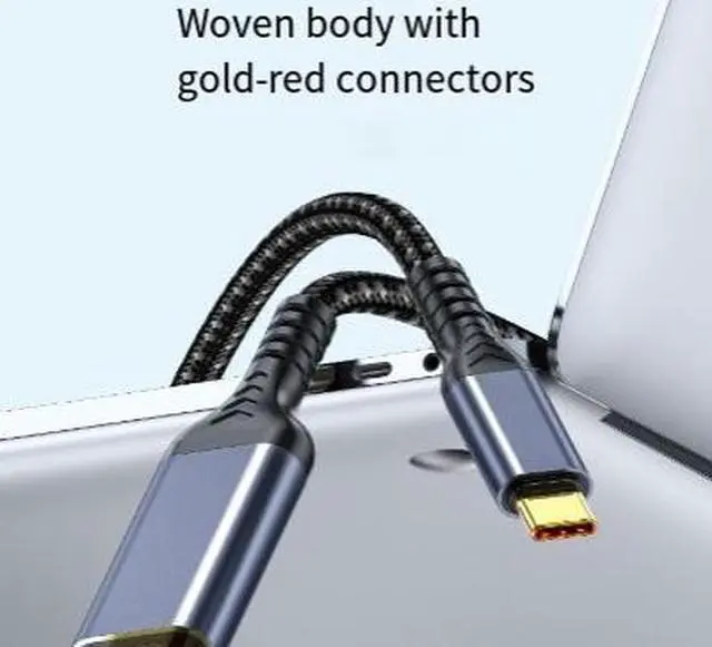 Alt view image 2 of 3 - 1.8M USB-C to HDMI Cable, 4K@30Hz Video Adapter Cable, Thunderbolt 3/4/5 Compatible USB Type-C Display Cable for Laptop, Monitor, TV and Projector